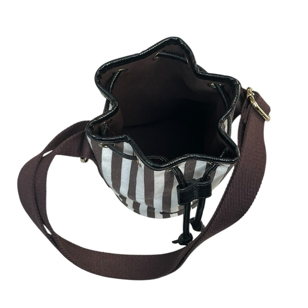 Henri Bendel STRIPE Bucket Wine Bag - Picture 2 of 8